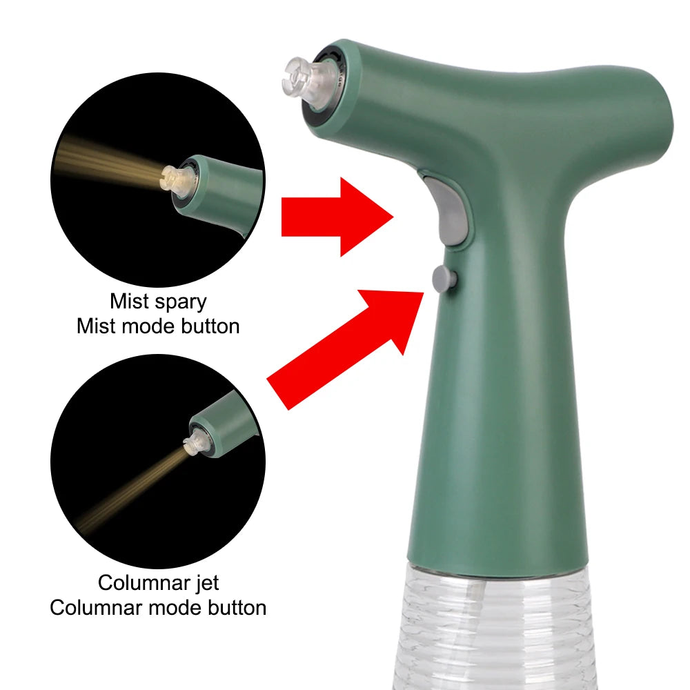 Transparent refillable oil spray bottle for kitchen use