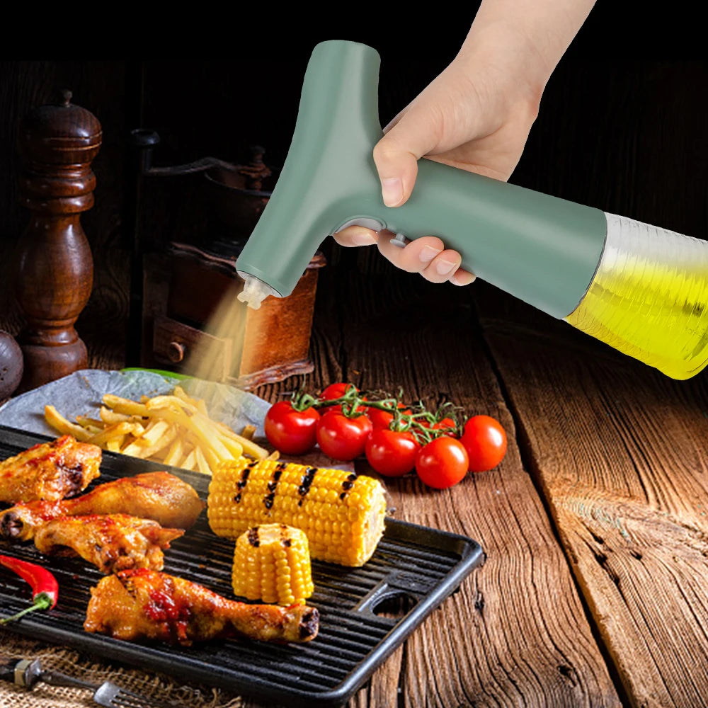 Electric olive oil sprayer bottle with USB charging feature