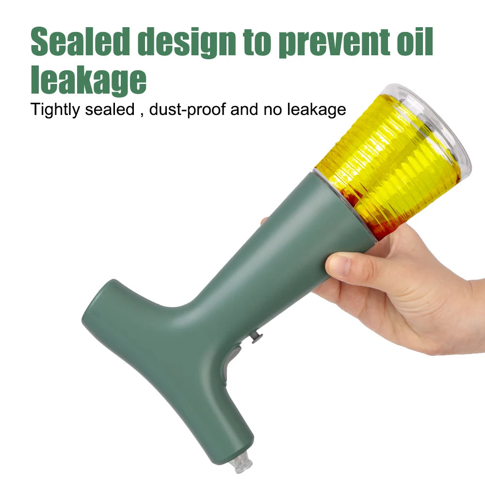 Electric oil mister for salad dressing and baking