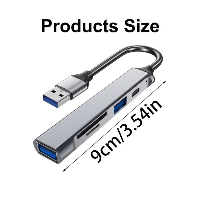 USB C Hub 5 - in - 1 Adapter with Power Charging USB C Hub 5 - in - 1 Adapter with Power Charging