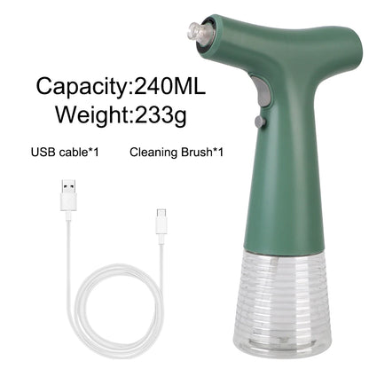 Kitchen gadget for spraying cooking oil evenly